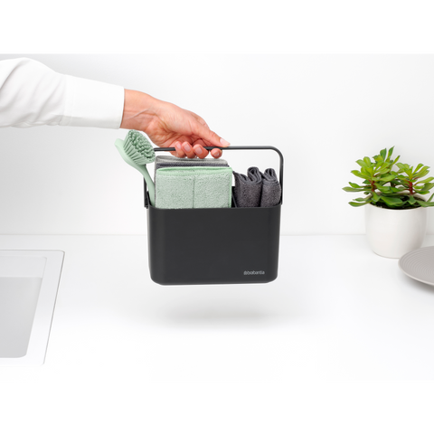 Brabantia SinkSide Cleaning Set, 8 Pieces - Dark Grey