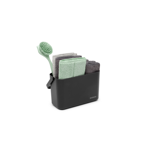 Brabantia SinkSide Cleaning Set, 8 Pieces - Dark Grey