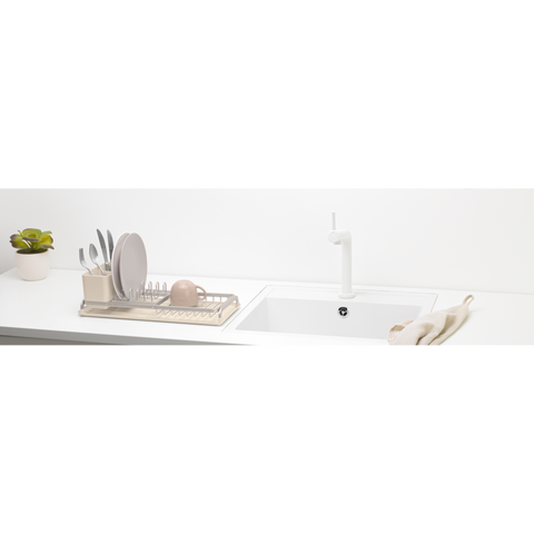 Brabantia SinkSide Compact Dish Drying Rack - Soft Beige