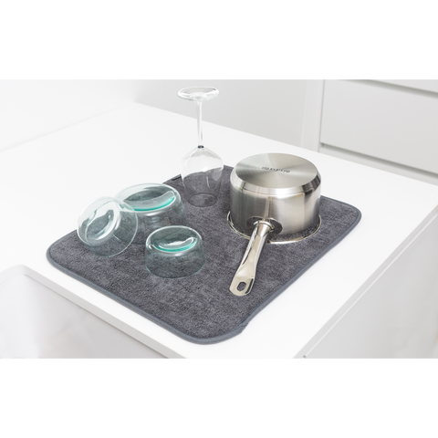 Brabantia SinkSide Microfibre Dish Drying Mat - Dark Grey