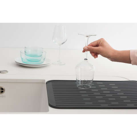 Brabantia SinkSide Silicone Dish Drying Mat - Dark Grey