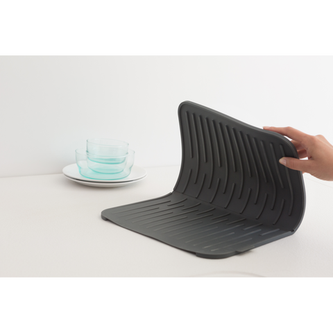 Brabantia SinkSide Silicone Dish Drying Mat - Dark Grey