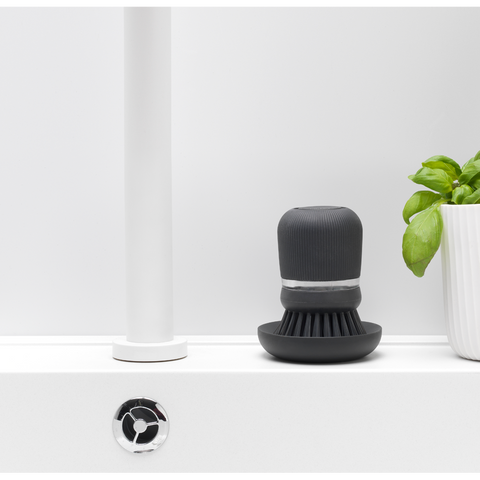 Brabantia Soap Dispensing Dish Brush Dark Grey