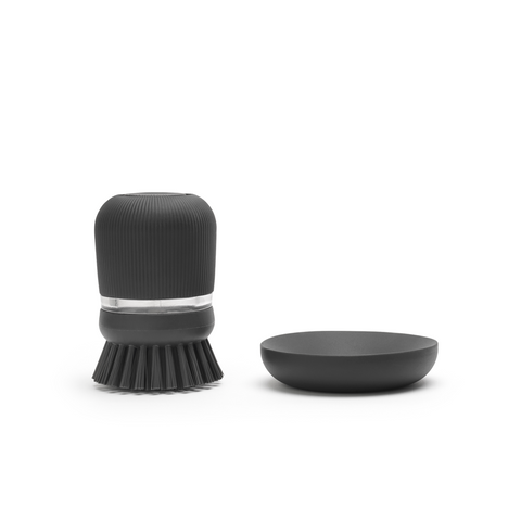 Brabantia Soap Dispensing Dish Brush Dark Grey
