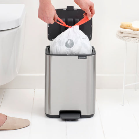 Kosh për plehrash Brabantia Bo Touch 36 litra – Çelik mat, rezistent ndaj gjurmëve të gishtërinjve