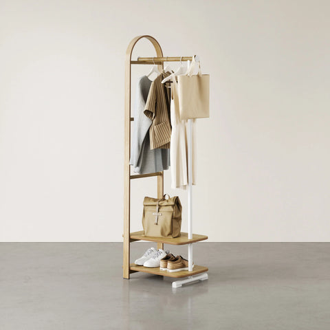 Umbra Bellwood Coat Rack - White-Natural