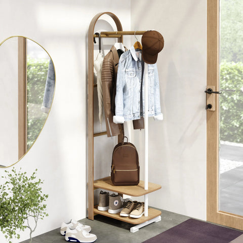 Umbra Bellwood Coat Rack - White-Natural