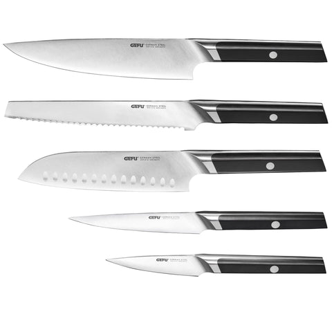 GEFU Acuro Knife Block Set, 6 Pieces