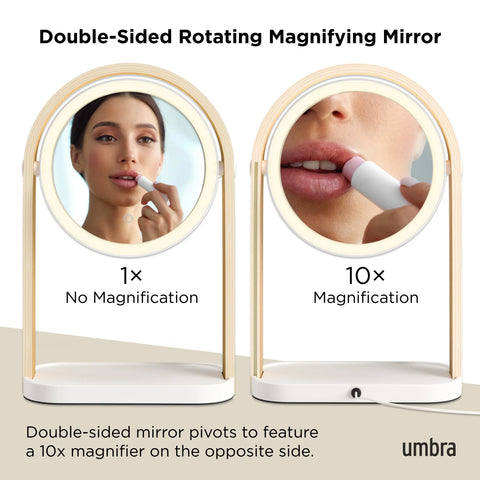Umbra Bellwood Vanity Mirror - White-Natural