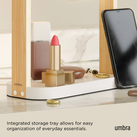 Umbra Bellwood Vanity Mirror - White-Natural