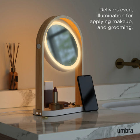 Umbra Bellwood Vanity Mirror - White-Natural