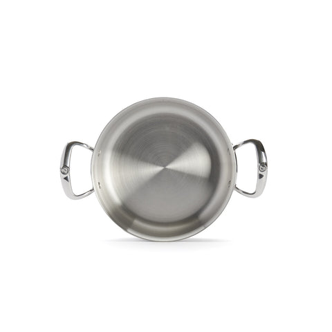 Tigan për skuqje Le Creuset me 3 shtresa prej çeliku inox pa shtresë dhe futje për zierje 