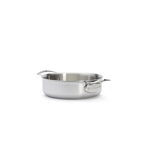 Tigan për skuqje Le Creuset me 3 shtresa prej çeliku inox pa shtresë dhe futje për zierje 