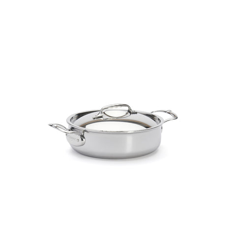 Tigan për skuqje Le Creuset me 3 shtresa prej çeliku inox pa shtresë dhe futje për zierje 
