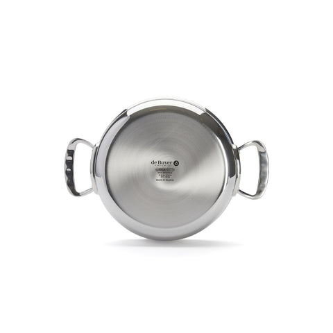 Tigan për skuqje Le Creuset me 3 shtresa prej çeliku inox pa shtresë dhe futje për zierje 