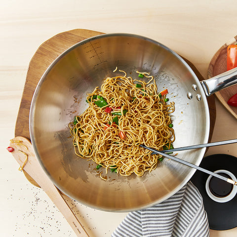 Set Wok-esh WMF Macao 36 cm, 4 copë