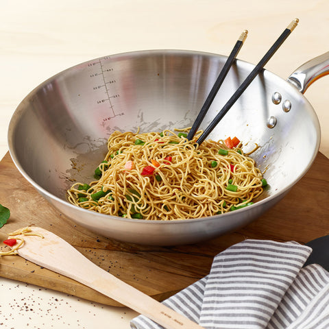 Set Wok-esh WMF Macao 36 cm, 4 copë