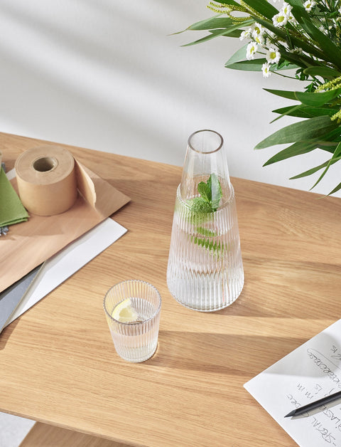 Stelton Pilastro Carafe with Glass 1 L