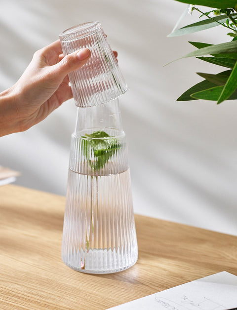 Stelton Pilastro Carafe with Glass 1 L